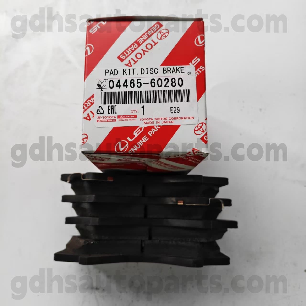 04465-60280 TOYOTA Äkta delar Front Brake Pad för Land Cruiser 、 LX450D/460/570 CHASSIS NR. Uzj200