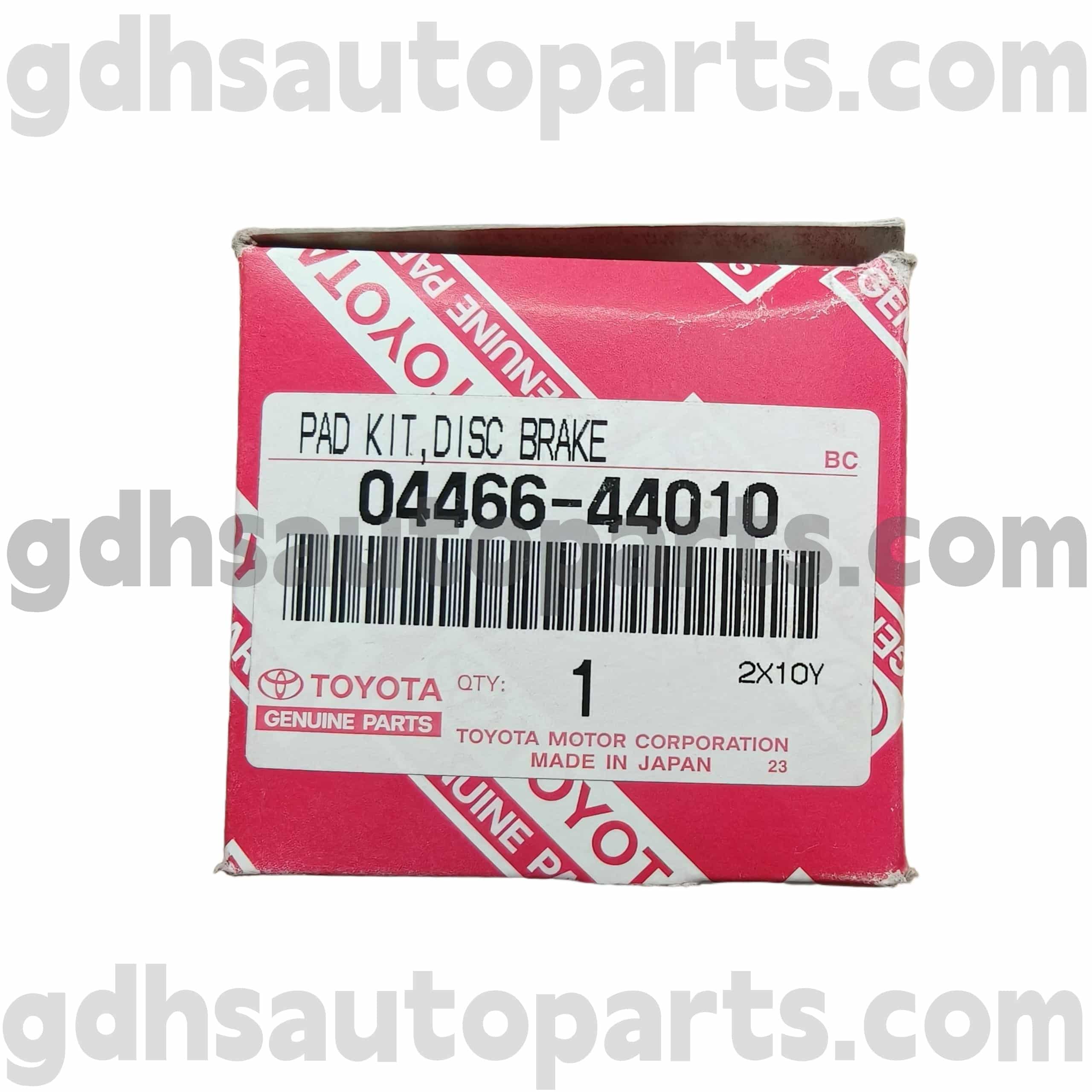04466-44010 TOYOTA Äkta delar Bakre bromsbelägg för ISIS, picknick/avensis verso, Noah Chassis nr. Acr30