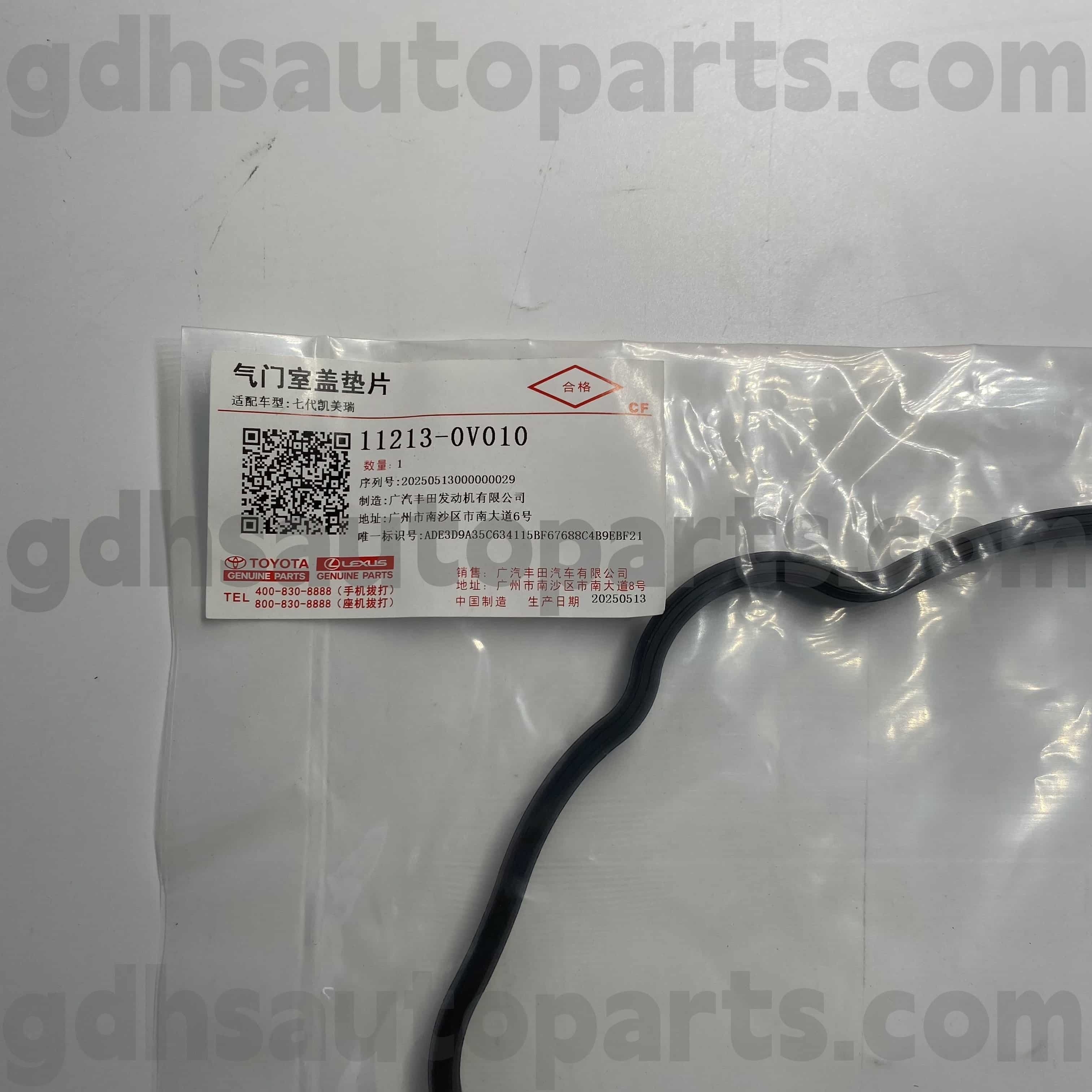 11213-0V010 Toyota äkta delar ventil täcker gummiring för camry/hybrid ， RAV4-chassi nr.5arfe..ASA44