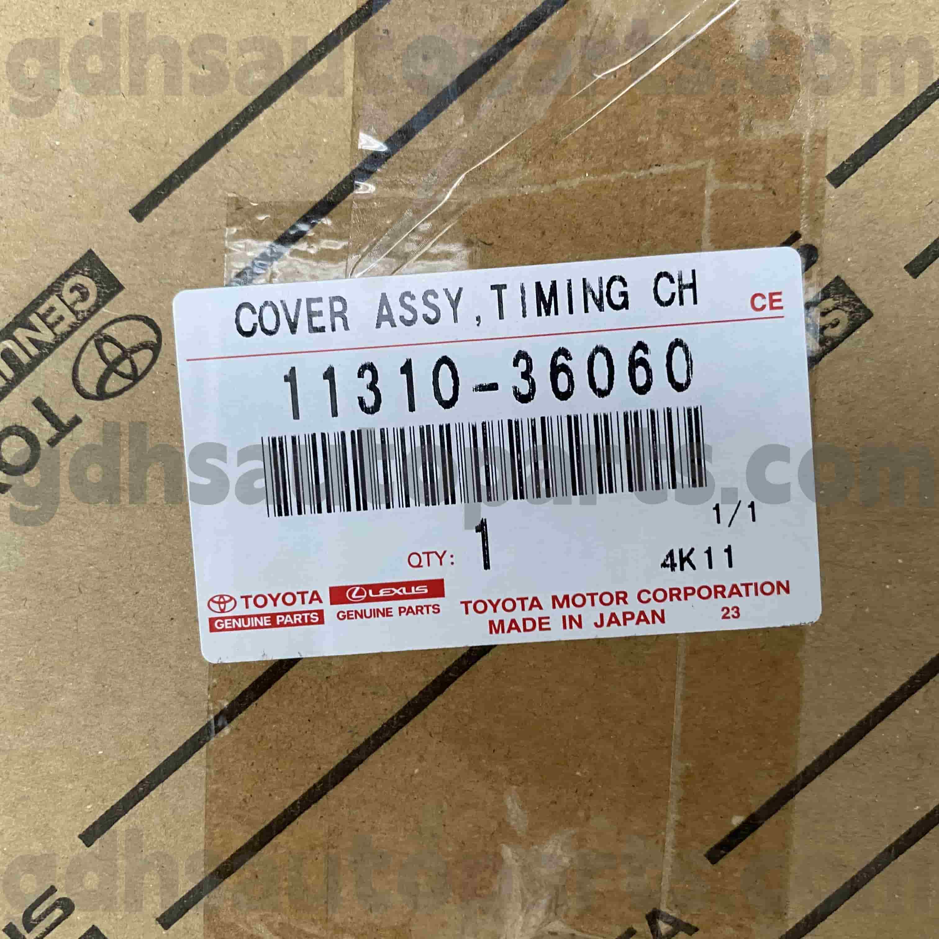 11310-36060 Toyota Genuine Parts Timing Cover för HARRIER，LEXUS NX SERIES Chassi NO.8ARFTS..AGL2#