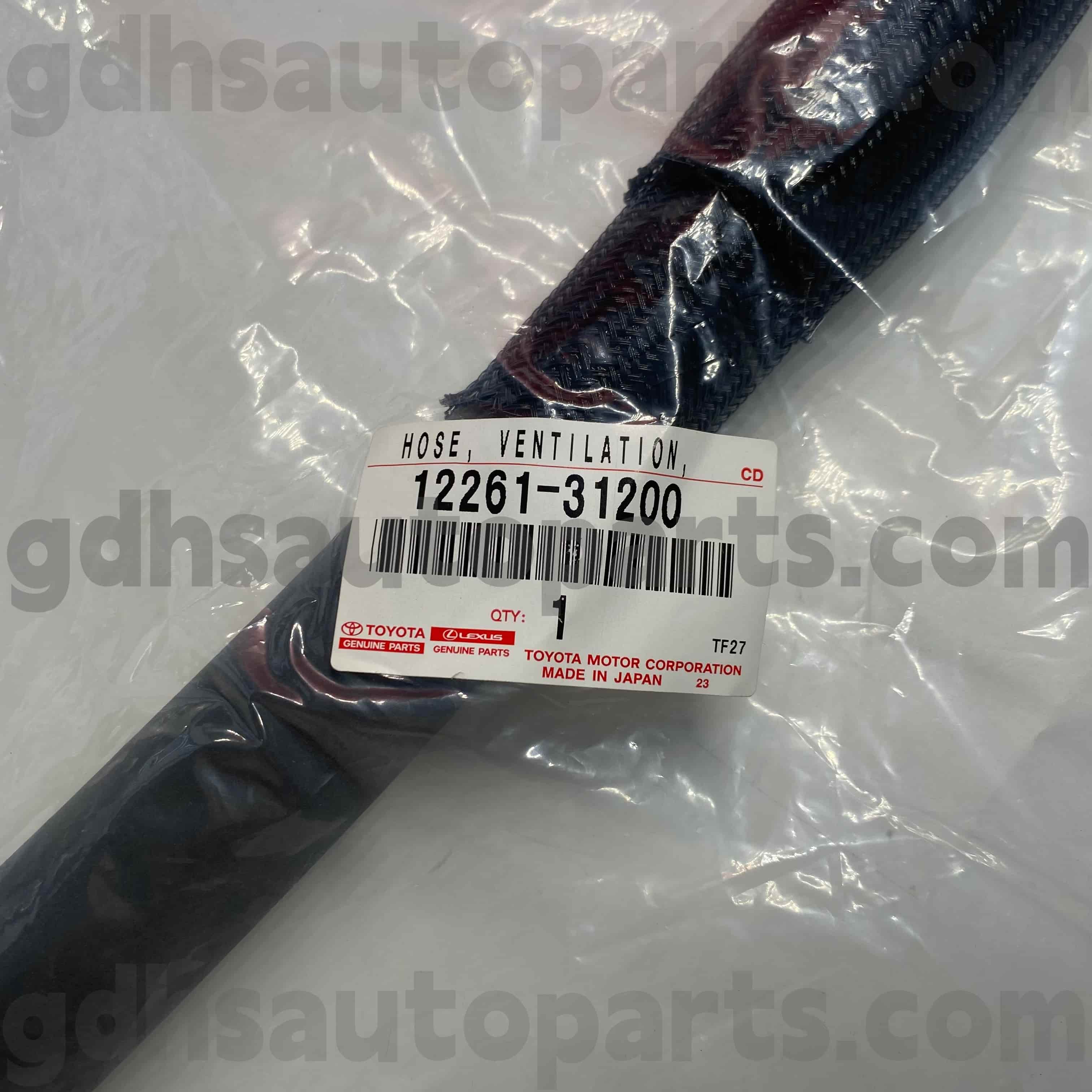 12261-31200 Toyota originaldelar Vevhusventilationsslang för CAMRY, AVALON, HIGHLANDER, LEXUS RX450HL Chassi NO.GGH30