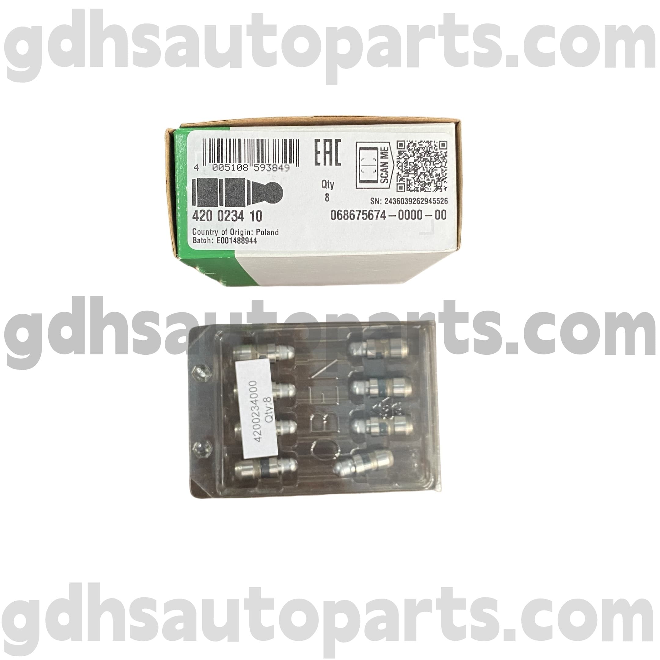 4200234100 Schaeffler ina Valve Lifter för Range Rover Evoque, Land Rover Discovery Sport Oe nr. LR004168