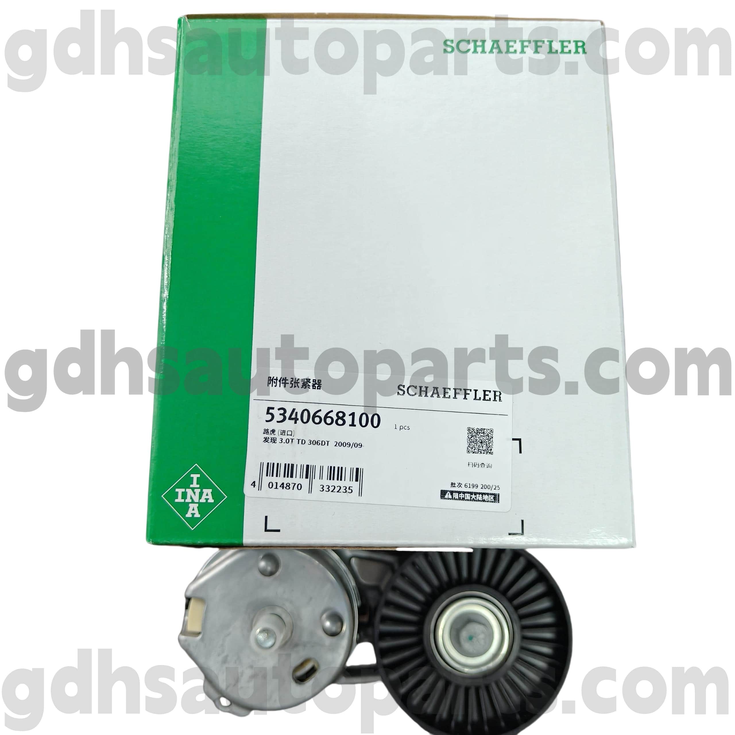 5340668100 Schaeffler ina drivremspännare för Range Rover, Range Rover Sport, Land Rover Discovery 4 OE nr. LR035493