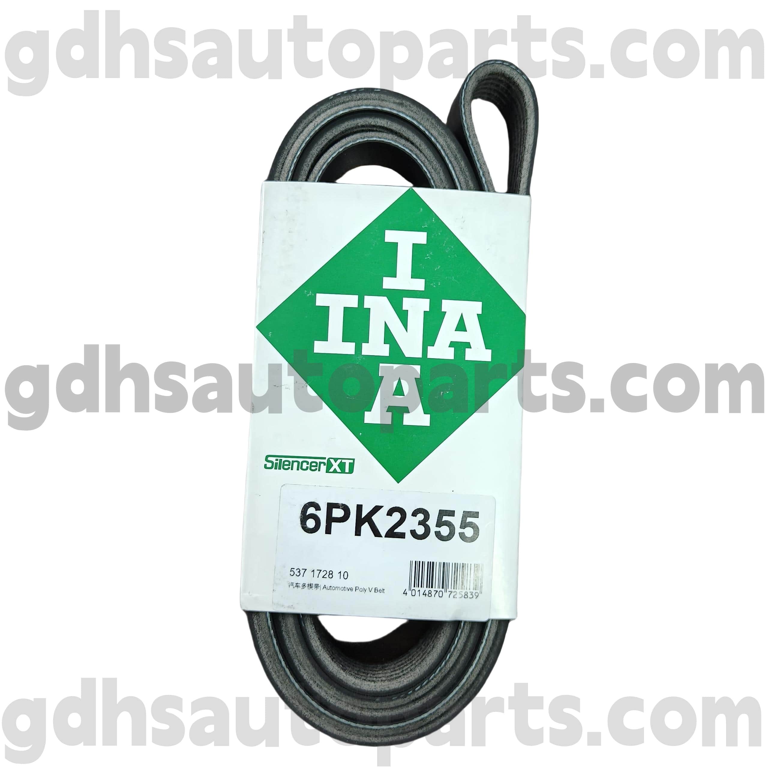 5371728100 Schaeffler Ina Drive Belt för Range Rover, Range Rover Sport, Land Rover Discovery 4, New Defender OE nr. LR035543