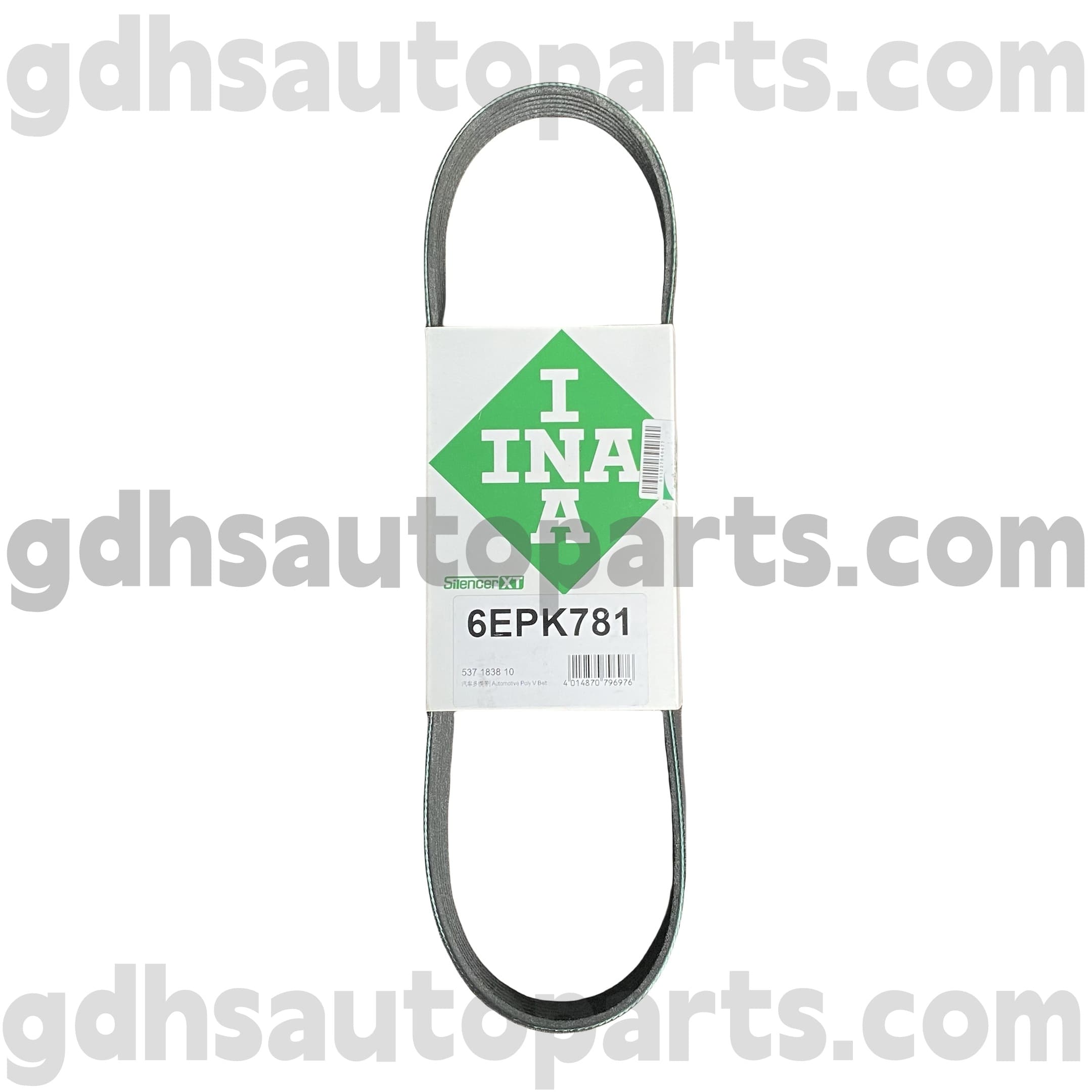 5371838100 Schaeffler Ina Drive Belt för Range Rover, Range Rover Sport, Land Rover Discovery 4, New Defender OE No.LR123070