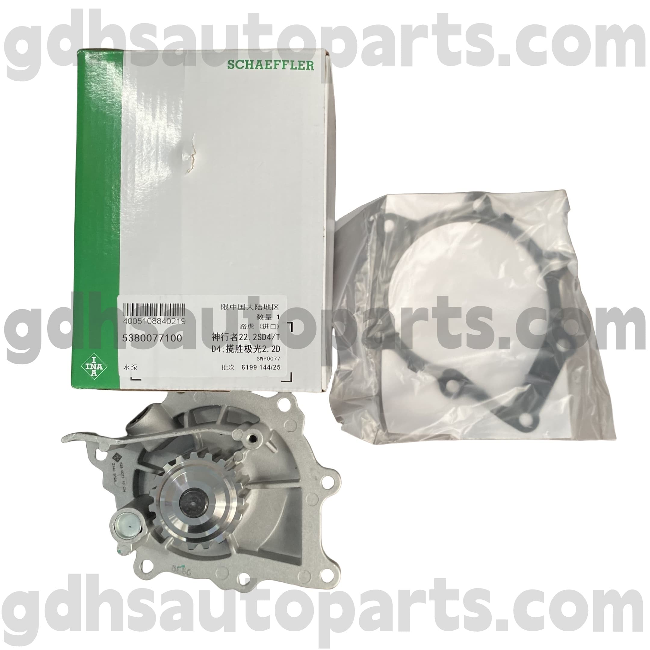 5380077100 Schaeffler ina vattenpump för Range Rover Evoque, Land Rover Freelander 2 Oe nr. LR011694