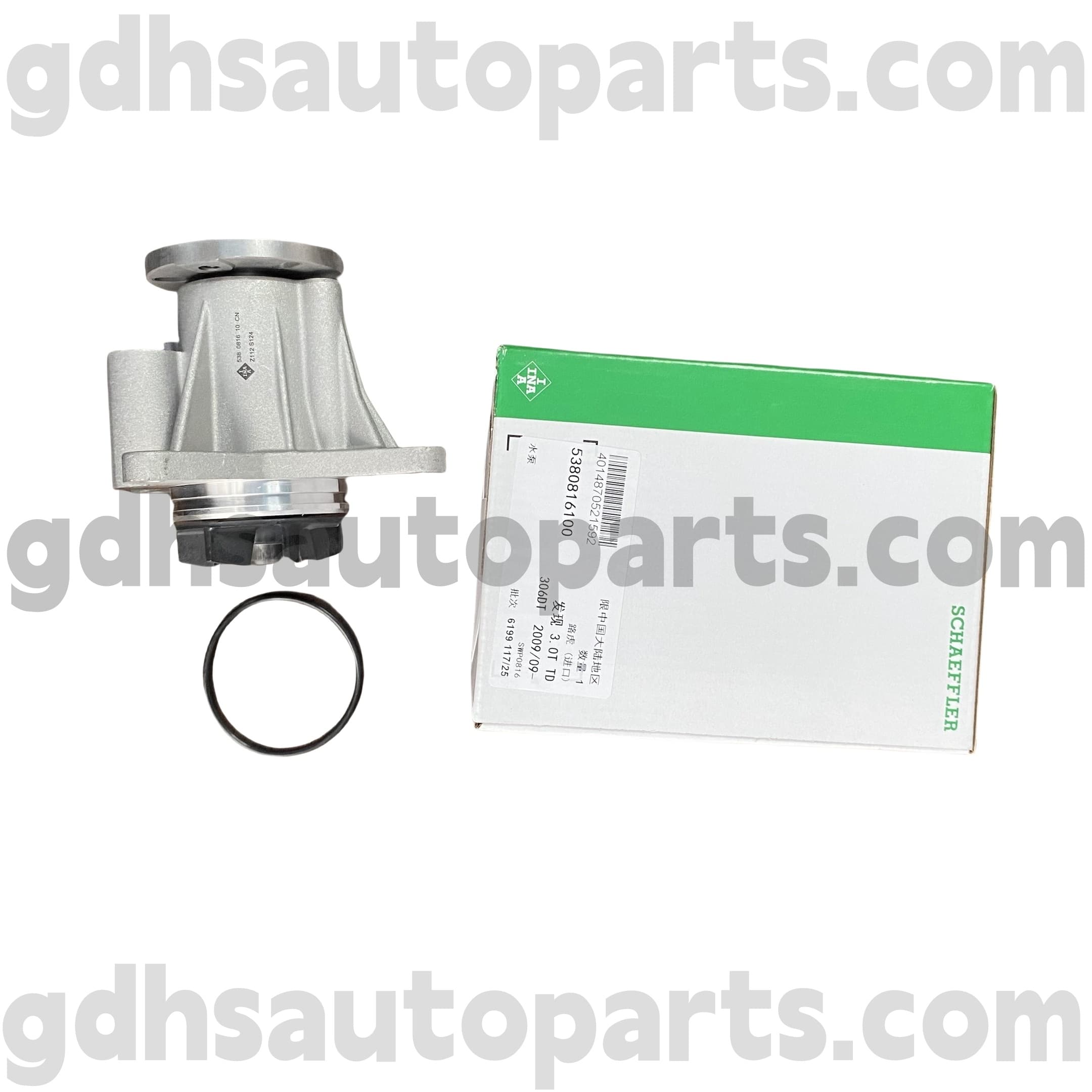 5380816100 Schaeffler ina Water Pump för Range Rover, Range Rover Sport, Land Rover Discovery 4 OE nr. LR013164