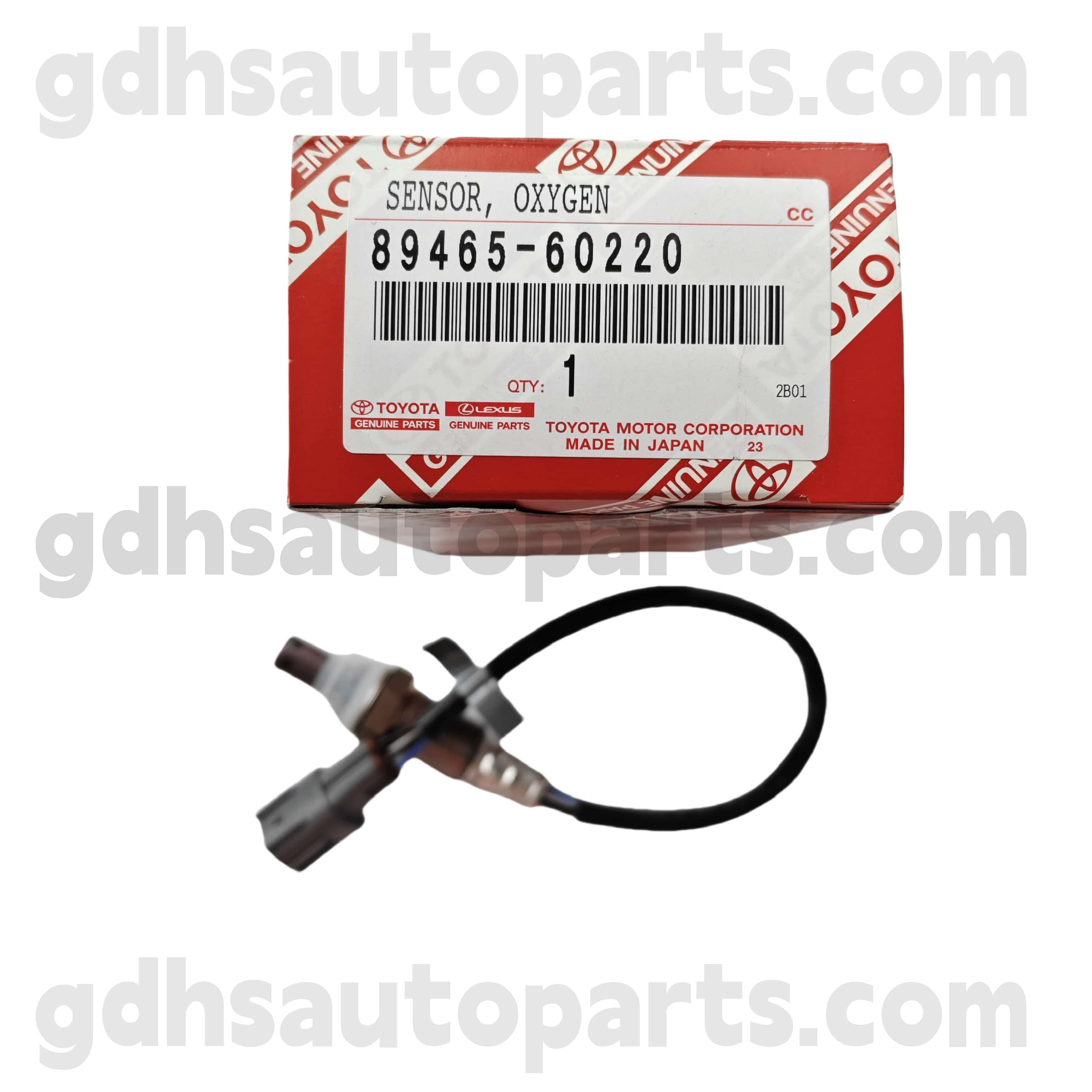 89465-60220 TOYOTA Äkta delar Syresensor för Land Cruiser Prado 、 4Runner Chassis nr. GRJ12#.. ARL, GCC, GEN