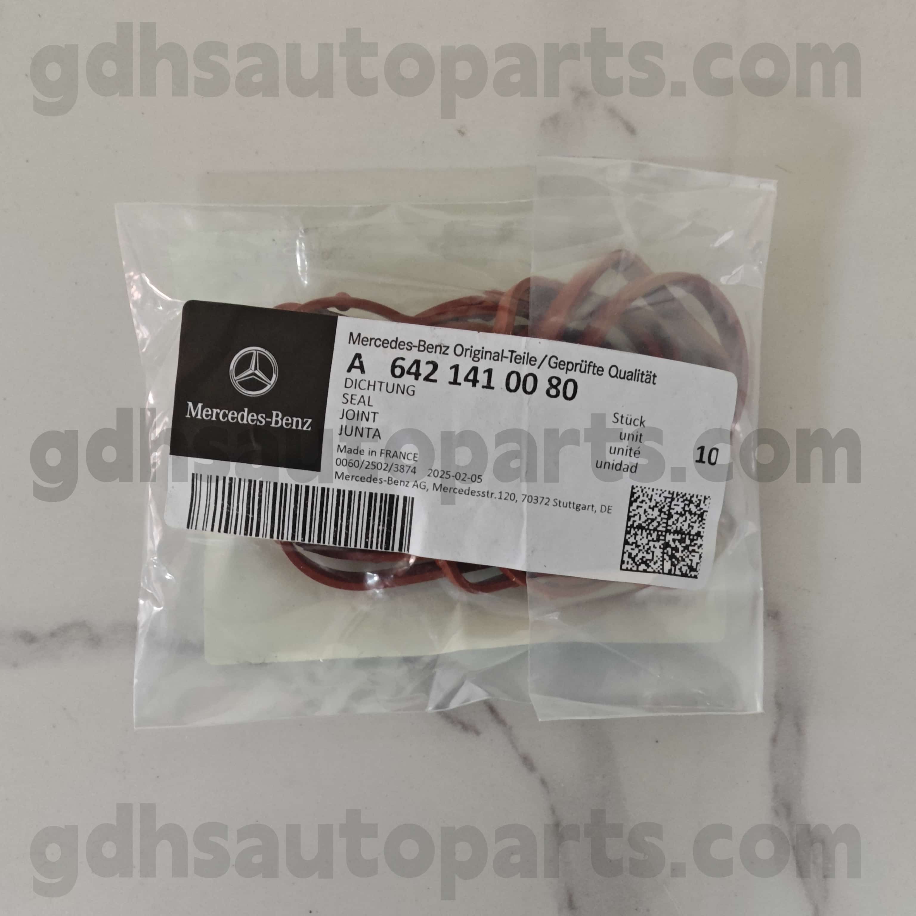 A 642 14100 80 Mercedes-Benz Äkta delar O-ring för 642855 OM642 ， 642890 OM642öj 642820 642 ax