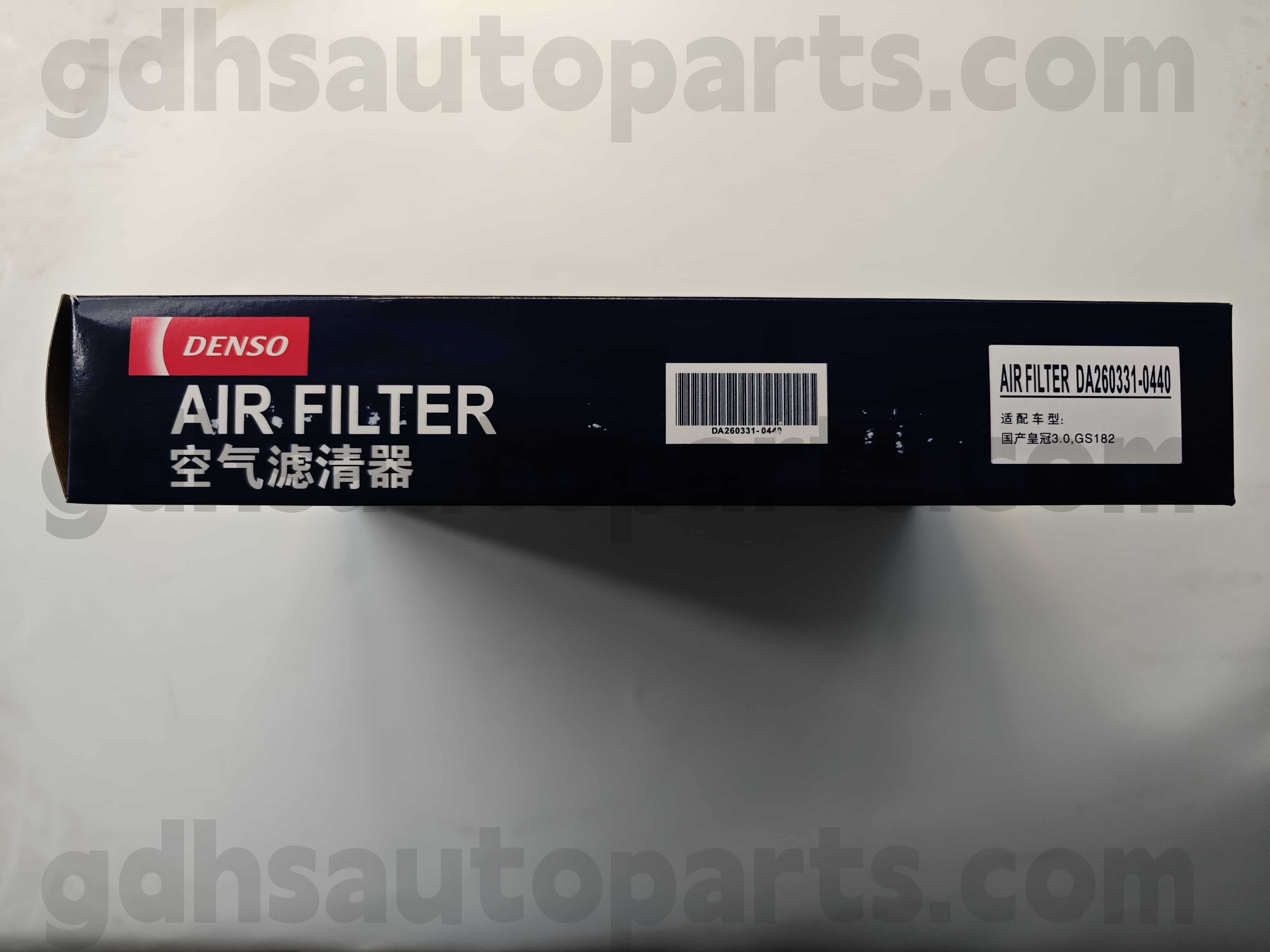DA260331-0440 TOYOTA Äkta delar luftfilter för kronchassi nr. 3GRFE, 5GRFE..GRS18# OE NR. 17801-0p020